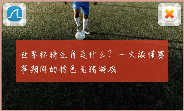 世界杯猜生肖是什么?一文读懂赛事期间的特色竞猜游戏