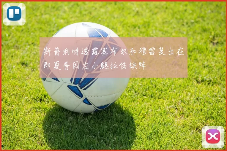 斯普利特透露塞布尔和穆雷复出在即夏普因左小腿拉伤缺阵